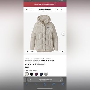 Patagonia Women's Down With It Jacket size large